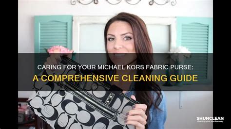 how do you clean a michael kors purse|how to clean coach canvas.